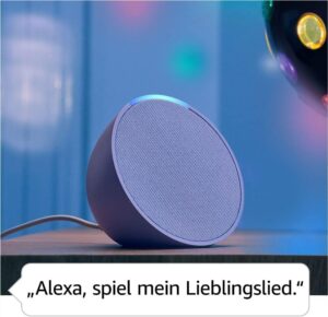 Echo Pop - Der kompakte und smarte Bluetooth-Lautsprecher mit vollem Klang und Alexa in Weiß