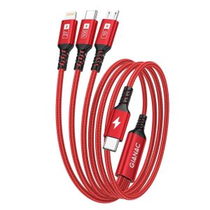 100W USB C auf Multi USB Ladekabel 3 in 1 mit E-Mark Chip für diverse Geräte