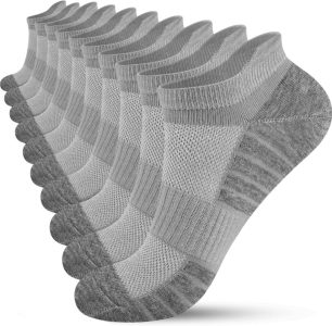 HIYATO Sneaker Socken für Herren und Damen - Atmungsaktive Sportsocken aus Baumwolle