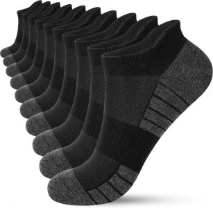 HIYATO Sneaker Socken Herren Damen - Atmungsaktive Sportsocken aus Baumwolle