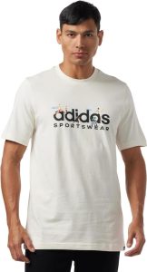 adidas Herren Landscape Sportswear Graphic Tee T-Shirt M Non-dyed - Sportliches Design trifft auf Alltagskomfort