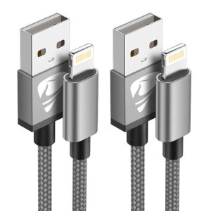 Aioneus iPhone Ladekabel [2Pack 2M] - MFi Zertifiziertes Lightning Kabel mit Schnelllade- und Datenübertragungsfunktion