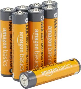 Amazon Basics AAA-Alkalisch-Batterien, leistungsstark, 1,5 V, 8er-Pack