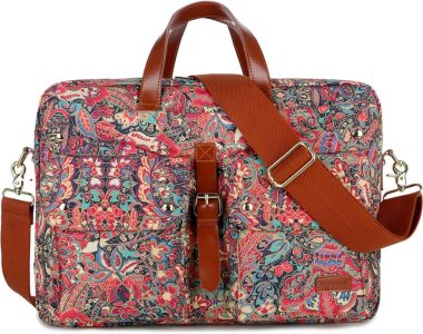 BAOSHA BC-07 Multicompartment Frauen Laptoptasche 17 Zoll - Aktentasche und Schultertasche in Einem