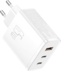 Baseus USB C Ladegerät: 65W 3-Port Schnellladegerät mit PPS und GaN Technologie