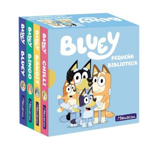 Bluey. Libro juguete - Pequeña biblioteca (edición en español) - Perfekt für die kleinen Bücherwürmer