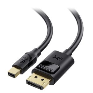 Cable Matters 8K Mini DisplayPort auf DisplayPort 1.4 Kabel 1.8m in Schwarz - Perfekt für Gaming und High-End Video