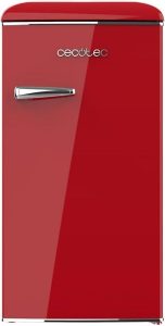 Cecotec Mini Retro Kühlschrank Bolero CoolMarket TT Origin 90 Rot - Kompakter Vintage-Stil mit 90 L Kapazität