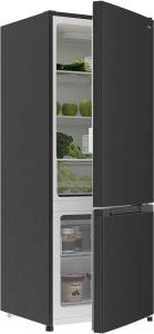 CHiQ Freistehender Kühlschrank mit Gefrierfach 205L | Kühl-Gefrierkombination | Moderne Low-frost Technologie | 144 x 54 x 55 cm (HxBxT)| leise 39 db | 12 Jahre Garantie auf den Kompressor 205 Litres Low Frost