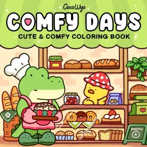 Comfy Days: Coloring Book für Erwachsene und Jugendliche - Super süße Tiercharaktere in gemütlichen Hygge-Momenten zur Entspannung