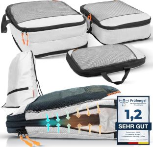 Compression Packing Cubes Set - Mehr Platz und Ordnung im Koffer und Rucksack