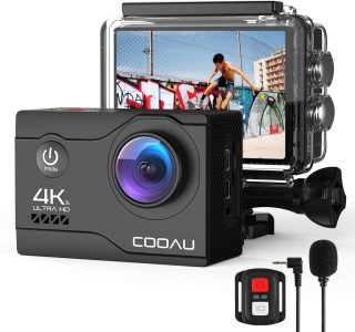 COOAU Action Cam 4K 20MP mit WiFi und externem Mikrofon - Dein Begleiter für atemberaubende Unterwasserabenteuer