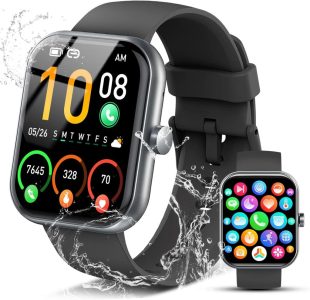 Smartwatch Herren Damen mit Telefonfunktion und 110+Sportmodi - IP68 Wasserdicht Fitnessuhr von Coucur