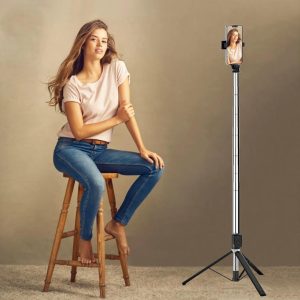 Coverzone 170cm K9 Handy Stativ und Selfie Stick mit Bluetooth-Fernbedienung