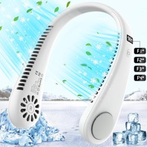 COZII Nackenventilator: Tragbarer Halsventilator mit 4000mAh Akku und LED Anzeige