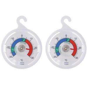 Doppelpack Kühlschrankthermometer mit farbigen Zonen von Thermometer World