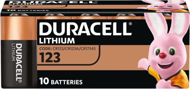 DURACELL CR123 High Power Lithium Batterie 3V (10 Stück)