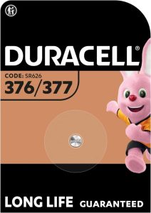 Duracell Specialty 377 Silberoxid-Knopfzelle 1,55 V - Optimale Leistung für Uhren, Taschenrechner und medizinische Geräte