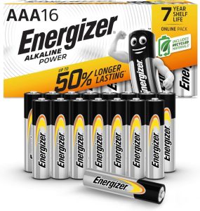 Energizer AAA Alkaline Power Batterien, 16 Stück - Langlebige Energie für Ihre Geräte