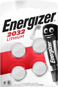 Energizer CR2032 Lithium Knopfzellen - 4 Stück Packung für langanhaltende Leistung