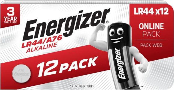 Energizer LR44/A76 Alkaline Knopfzellen - 12 Stück Packung