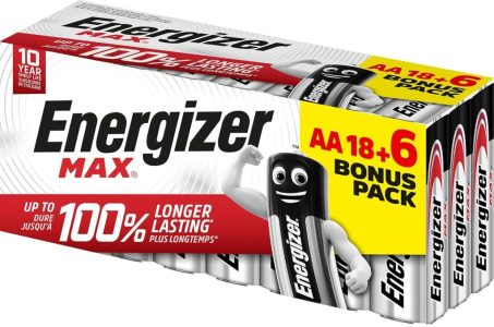 Energizer MAX AA-Batterien mit langer Lebensdauer und 10 Jahren Lagerfähigkeit