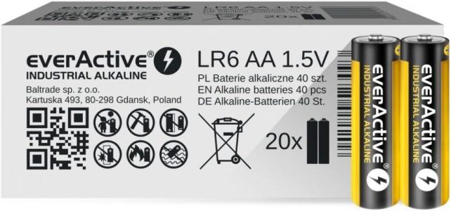 everActive AA Batterien 40er Pack - Langlebige und zuverlässige Energiequelle