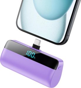 Feob Mini Power Bank 5200mAh - Der perfekte Reisebegleiter für dein iPhone 15 und USB C Android Telefone