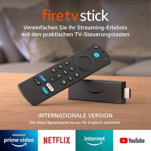 Fire TV Stick Internationale Version mit Alexa-Sprachfernbedienung | HD-Streaminggerät - Dein Tor zu unbegrenzter Unterhaltung