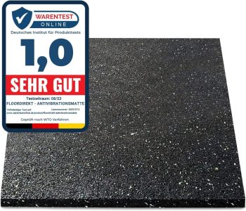 Floordirekt Premium Antivibrationsmatte 60x60cm - Der perfekte Schutz für Ihre Haushaltsgeräte