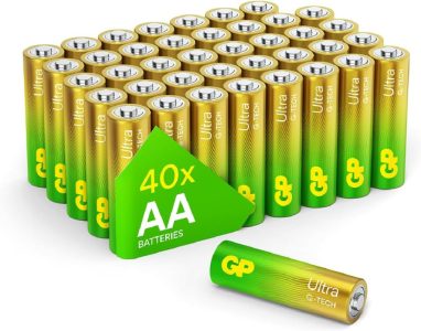 GP Ultra AA Batterien Party Pack 40 – Langlebige Alkaline Batterien