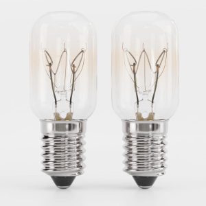 greate. 2x Kühlschranklampe 15W E14 warmweiß - Vielseitige Glühbirne für diverse Anwendungen