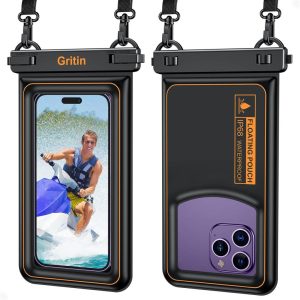 Gritin wasserdichte Handyhülle mit Schwammluftpolster und IP68 Wasserbeständigkeit - Ideal für Outdoor-Aktivitäten