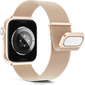 Higgs Metall Armband Kompatibel mit Apple Watch - RoséGold 42/44/45/49mm