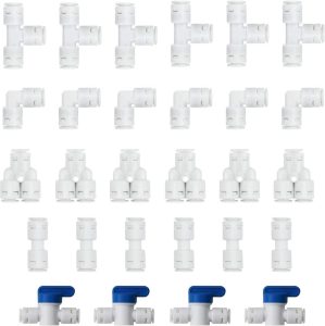 HUAZIZ 28 Stück Universal Anschluss-Set Adapter Fitting für Wasserfilter und Schläuche