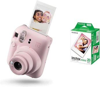 INSTAX Mini 12 Sofortbildkamera Blossom-Pink mit Mini Film Standard