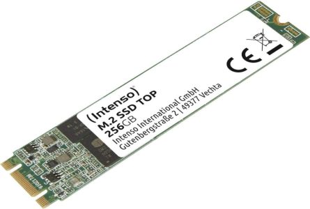 Intenso Interne M.2 SSD SATA III Top - 256GB, 550MB/Sekunde, Festkörper-Laufwerk