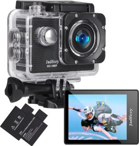 Jadfezy Action Cam FHD 1080P/12MP - Dein perfekter Begleiter für Unterwasser- und Action-Aufnahmen