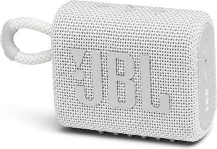 JBL GO 3: Kompakte, tragbare und wasserfeste Bluetooth Box in Weiß