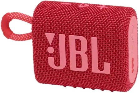 JBL GO 3 - Wasserfester, tragbarer Bluetooth Lautsprecher in Rot