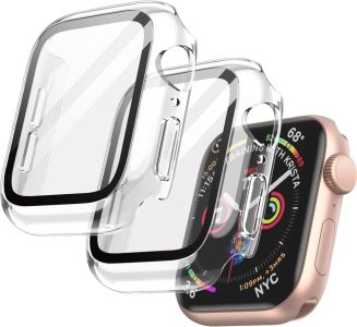 JETech Hülle mit Displayschutz für Apple Watch SE/Series 6/5/4 - 44mm, 2 Stück