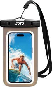 JOTO Wasserdicht Handyhülle IPX8 für iPhone und Samsung Galaxy - Crystalblack