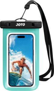 JOTO Wasserdichte Handyhülle, Unterwasser Hülle IPX8 für 6.9" iPhone und Samsung Galaxy - Grün