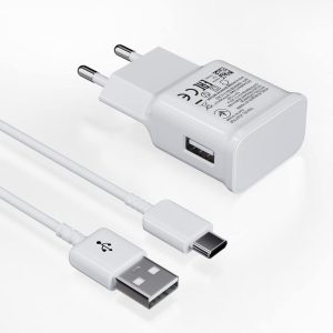 JupptElectronics Schnellladegerät mit USB Typ-C Ladekabel Kompatibel mit Samsung Galaxy und vielen weiteren Geräten - Weiß