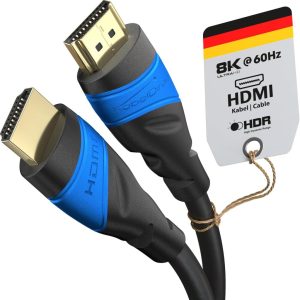 KabelDirekt 4K & 8K HDMI-Kabel – 2m – Universell einsetzbar für jedes HDMI Setup