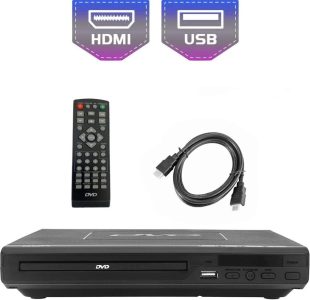 KCR DVD-Player für TV mit USB, HDMI und AV-Ausgang - Region Free