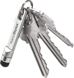 KeySmart NanoStylus - Der kompakte und tragbare Telefon-Stift in Silber