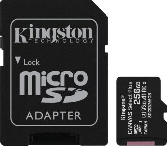 Kingston Canvas Select Plus microSD Speicherkarte 256GB mit SD-Adapter - Schnell, robust und zuverlässig