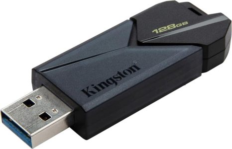 Kingston DataTraveler Exodia Onyx USB-Stick 3.2 DTXON/128GB Gen 1 - Schlank und stoßfest mit beweglicher Kappe in Schwarz