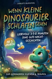 Wenn kleine Dinosaurier schlafen gehen: Liebevolle Dino Gute-Nacht-Geschichten für Kinder ab 3 Jahren